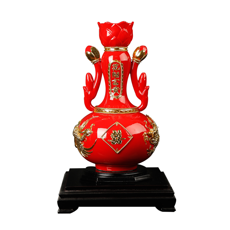 Really sheng xiamen paint line carve furnishing articles in extremely good fortune wedding gift to send friends girlfriends wedding gift ceramics