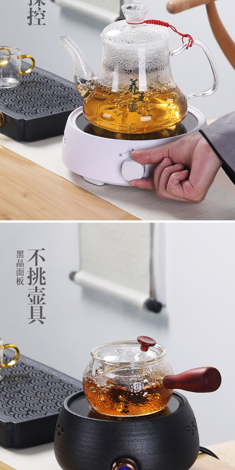 True sheng suit the electric TaoLu boiled tea, the Japanese heat - resistant glass home steamed small office glass teapot