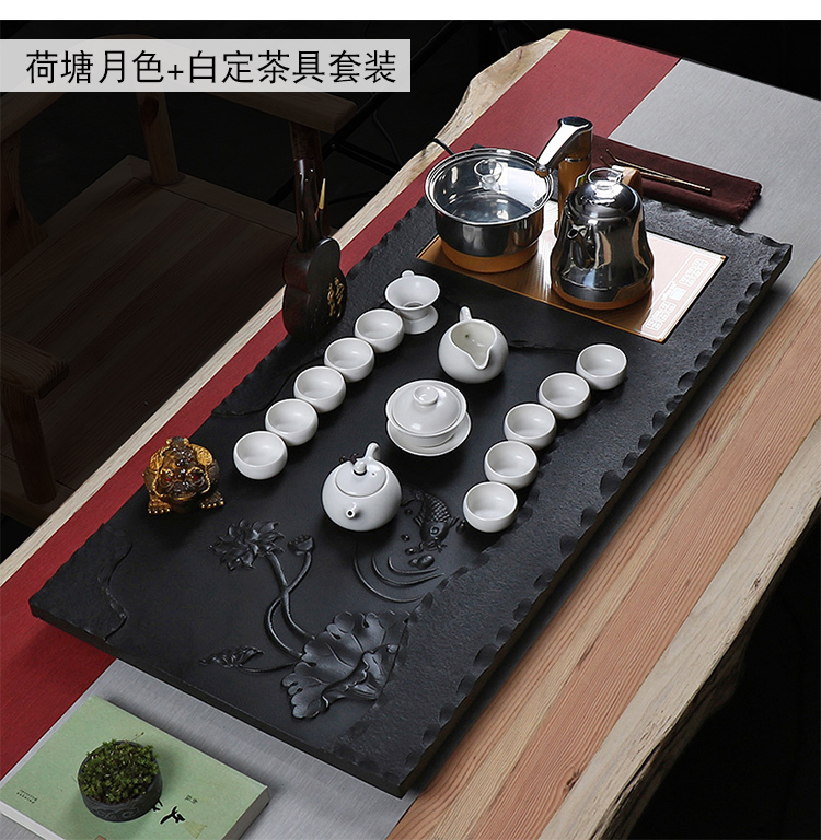 True sheng sharply stone tea tray was kung fu tea set automatic water tea kettle body home tea sea