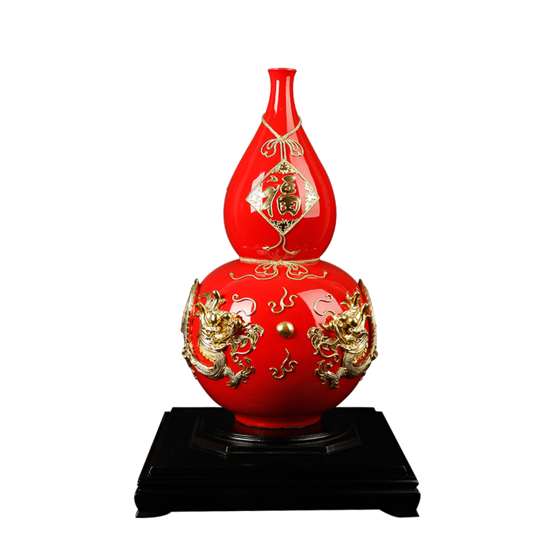 Really sheng paint line carve ssangyong offer f ceramics furnishing articles furnishing articles handicrafts gourd ferro, auspicious birthday birthday