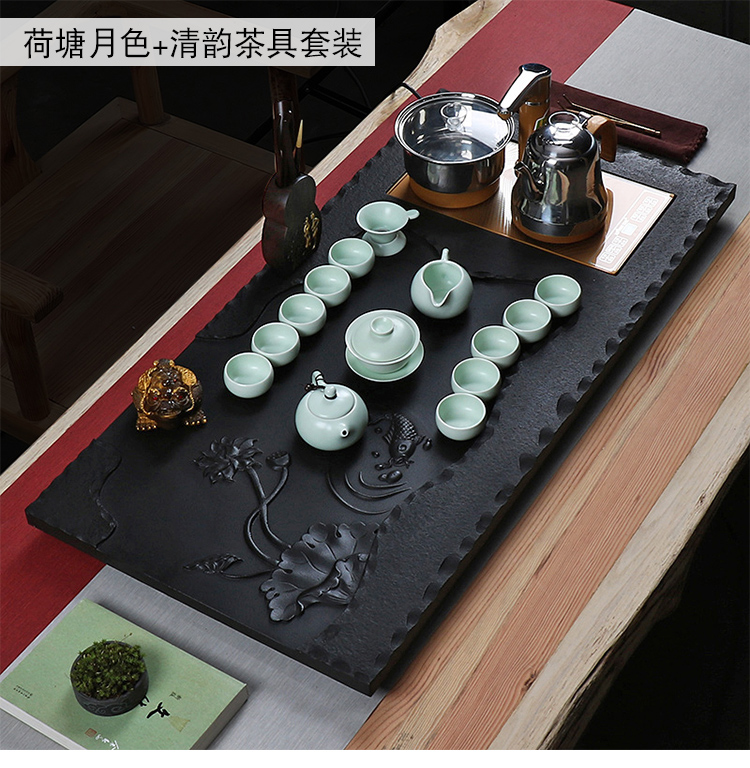 True sheng sharply stone tea tray was kung fu tea set automatic water tea kettle body home tea sea