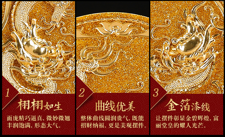 True sheng longfeng gold plate wedding gift to send friends girlfriends wedding gift xiamen paint line carve ceramic home furnishing articles