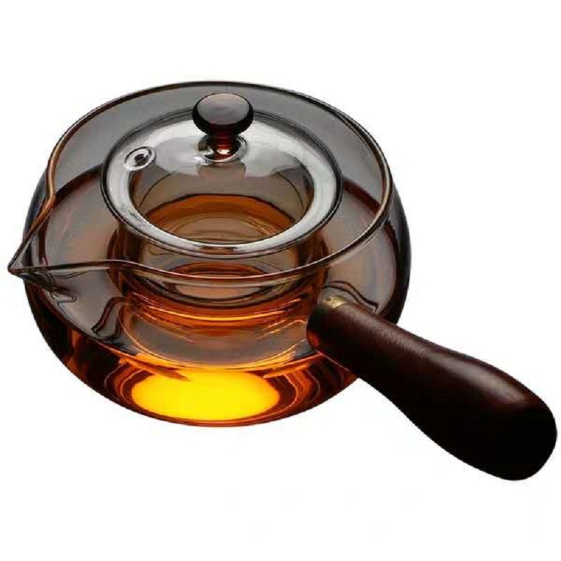 True sheng high - temperature cooking pot home transparent glass filter pot of the small orange teapot kunfu tea tea set