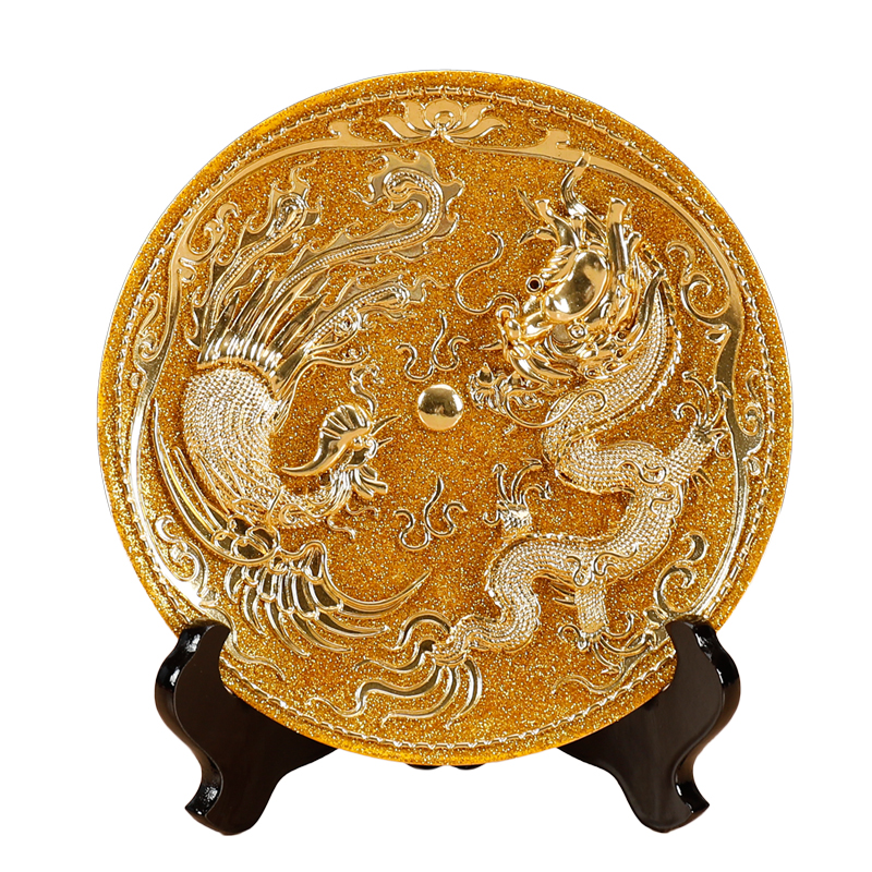 True sheng longfeng gold plate wedding gift to send friends girlfriends wedding gift xiamen paint line carve ceramic home furnishing articles