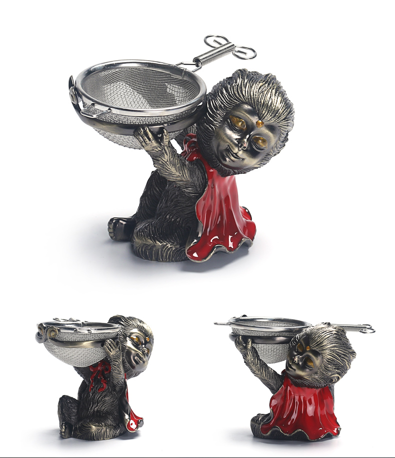 Really creative wukong was cooper) tea pet kung fu tea tea accessories Monkey King tea strainer