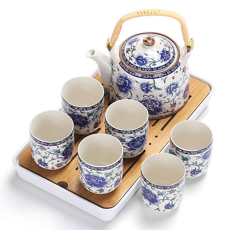 True sheng ceramic teapot tea set a complete set of large Chinese girder household cool dry kung fu tea kettle