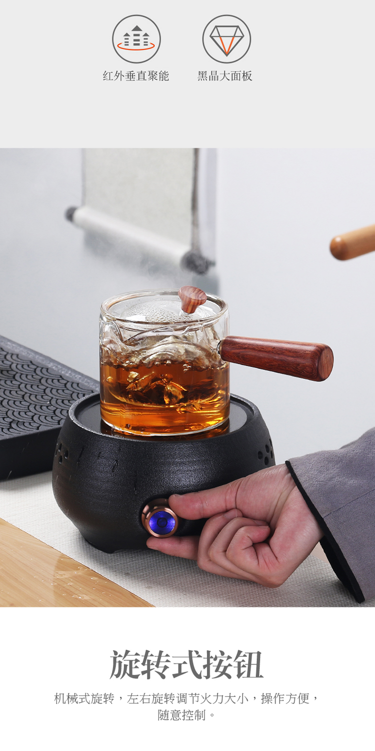True sheng suit the electric TaoLu boiled tea, the Japanese heat - resistant glass home steamed small office glass teapot