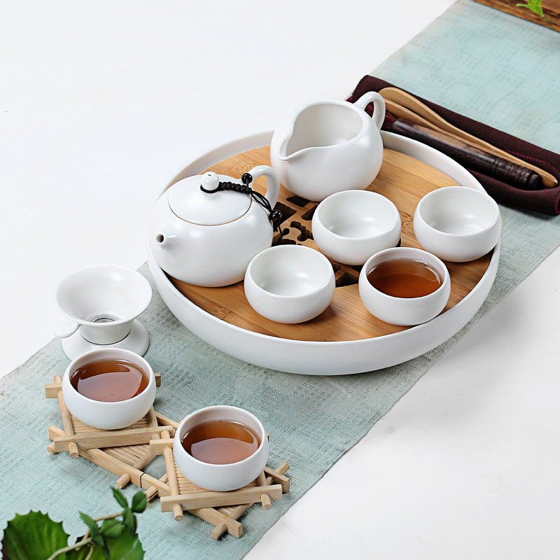 Really hold a complete set of tea set dry mercifully little tea tray was kung fu tea set ceramic tea set tea tray package travel