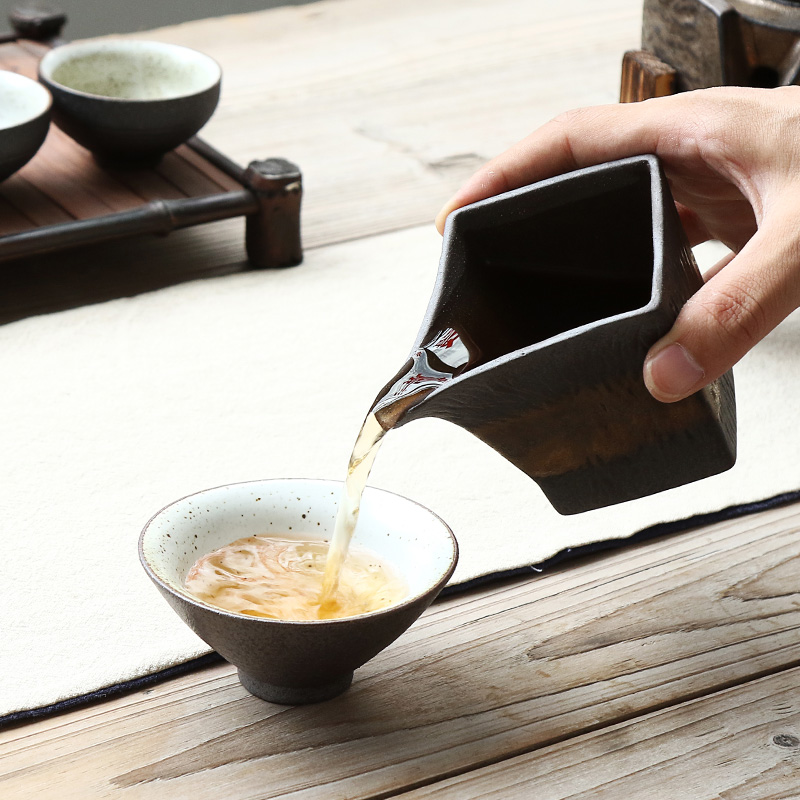 Really hold the hot insulation finances rolling automatic restoring ancient ways tea set coarse pottery originality of a complete set of kung fu tea set