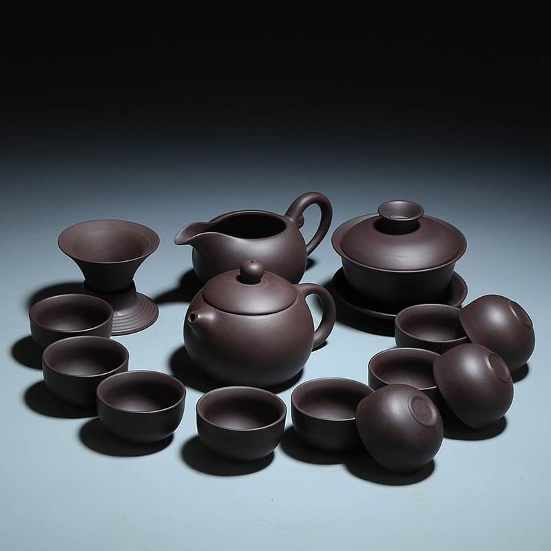 True sheng kung fu tea set tea service of a complete set of purple sand tea sets the teapot teacup home make tea