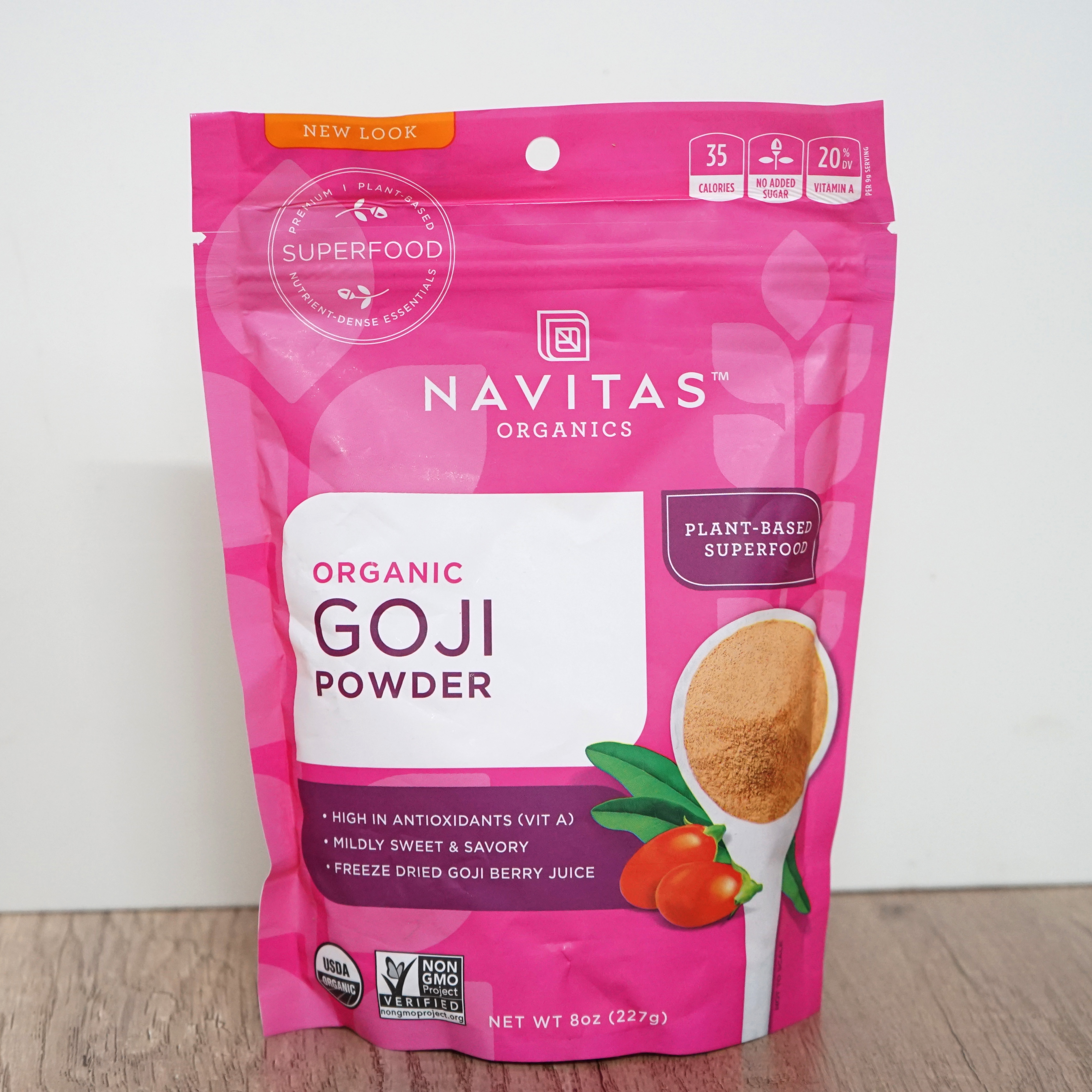 American spot Navitas Goji Powder frozen dry wolfberry powder Vitamin A-source antioxidant 227 grams