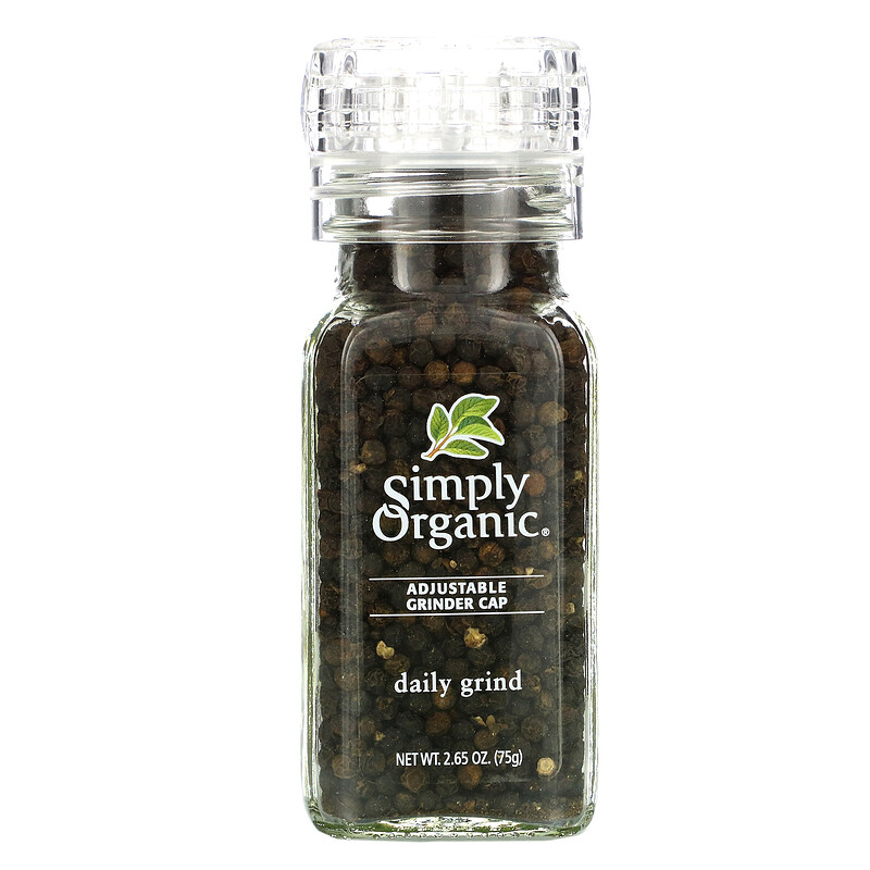 Simply Organic black peppercorn Ground Black Pepper 75g