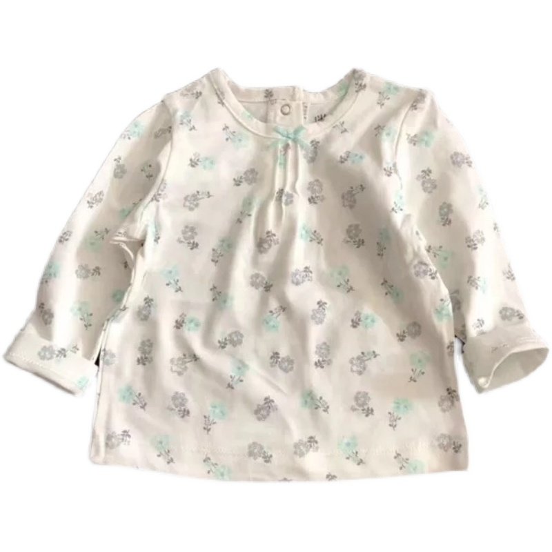 出口美国品牌little me2018新款女孩女宝秋装婴儿小童服 上衣 T恤
