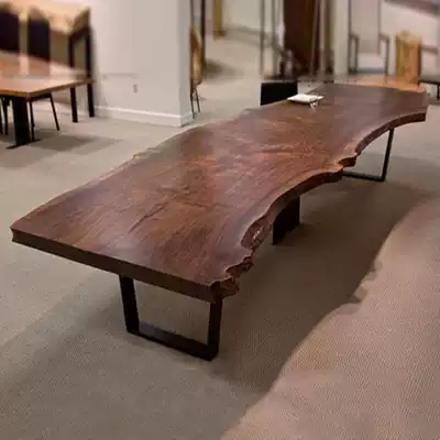 Tea table and chair combination solid wood large board log tea drinking Kung Fu tea Several new Chinese tea brewing table living room simple and modern