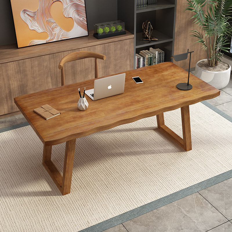 American Loft Desk Solid Wood Desk Brief Home Student Learning Desk Sub Modern Desktop Computer Desk