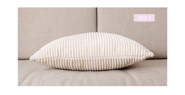 Gối Màu Rắn Corduroy Sofa Eo Gối Ghế hình chữ nhật Lumbar Xe Đệm Giường Gối Không Có Lõi gối dựa lưng