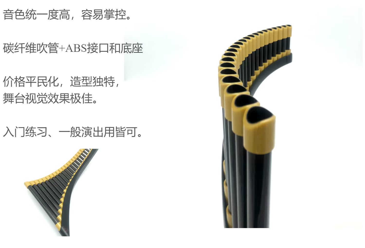 Hàng dài ống mỏng sợi carbon 22 ống G điều chỉnh giai điệu cho người mới bắt đầu chơi giao diện ABS hàng nhạc cụ Xiao - Nhạc cụ dân tộc sáo huân