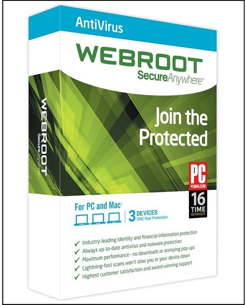 Webroot SecureAnywhere AntiVirus a year key activation code