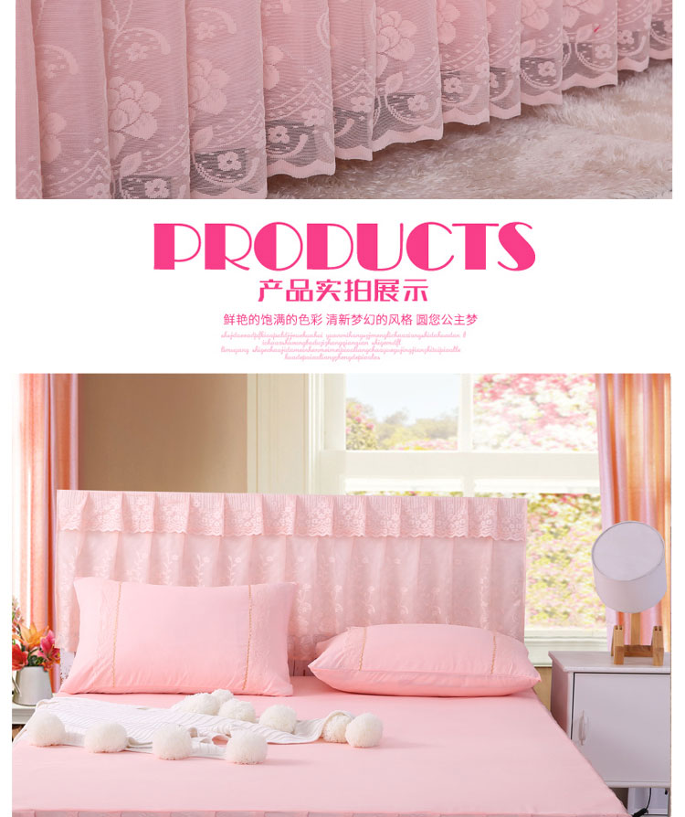 Hàn giường váy trải giường công chúa ngủ ren bedspread lập một đơn mảnh 1.5m1.8 m 2 Double trượt váy mùa hè - Váy Petti ga giường viền họa tiết