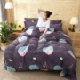 Lông cừu dày bốn mảnh ấm áp nhung Faerie hai mặt cộng với nhung flannel chăn 1,5m1,8m giường mùa thu đông chăn ga gối