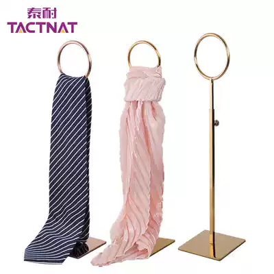 Tai Nay metal adjustable height silk scarf tie display shelf shopping mall clothing accessories display storage supplies
