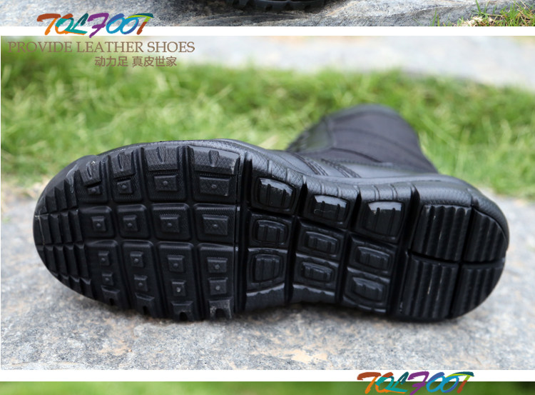 Boots militaires en cuir - Ref 1397129 Image 14