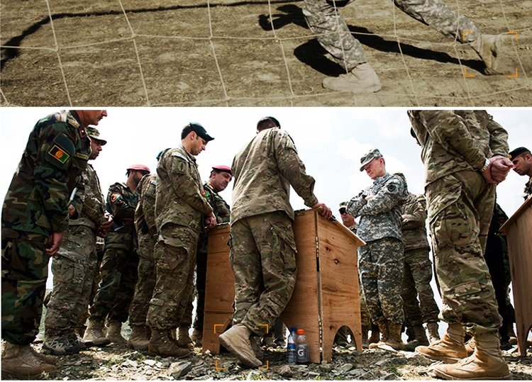 Boots militaires en cuir - Ref 1397129 Image 19