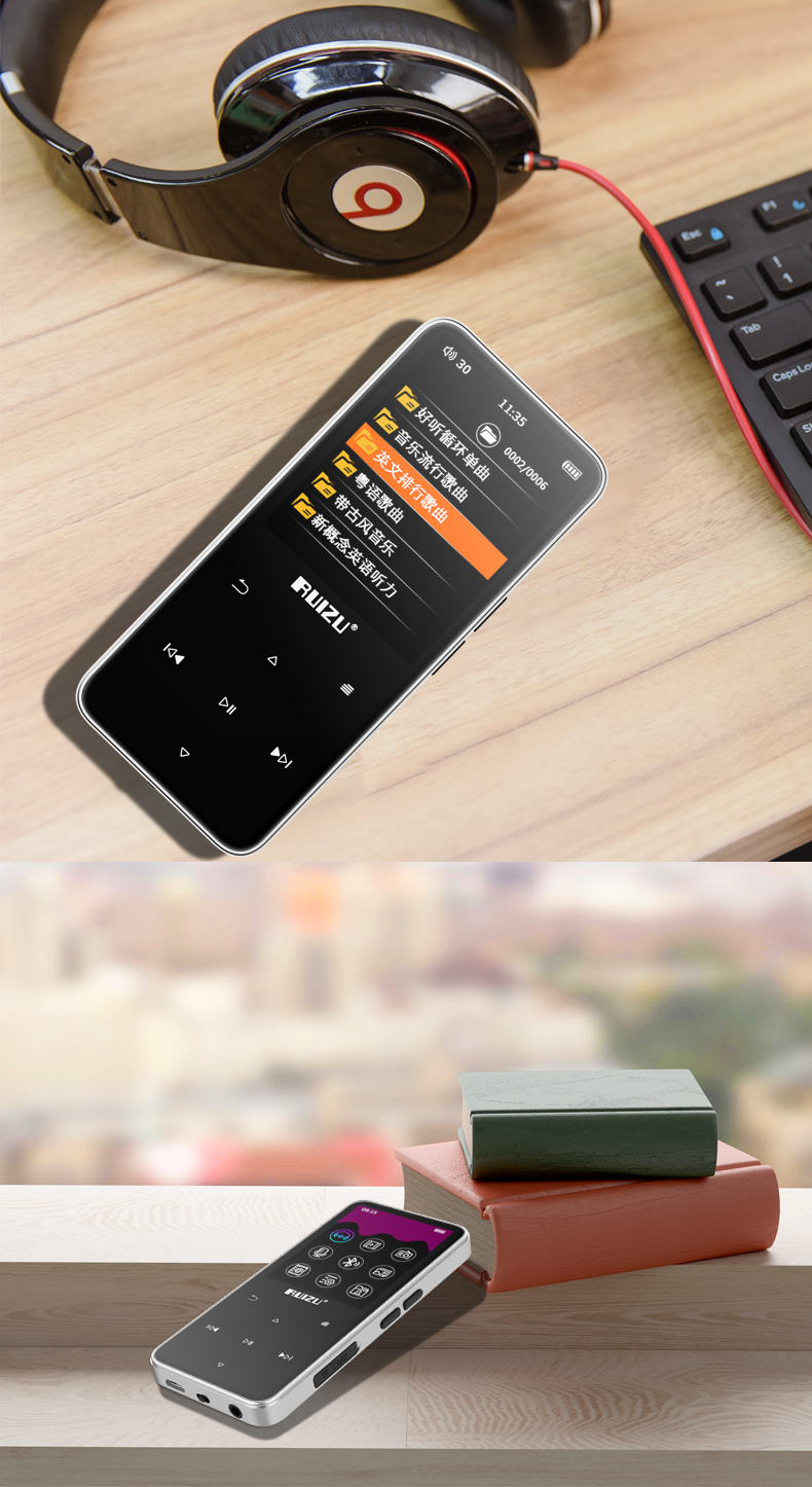máy nghe nhạc ruizu h1 Có thể đặt Sharp D10 [danh sách mới] bên ngoài màn hình cảm ứng mp3 máy nghe nhạc mp4 lossless mp6 màn hình lớn siêu mỏng mp5 đi kèm với bộ nhớ nữ sinh viên đi bộ 	máy nghe nhạc ipod touch 2019
