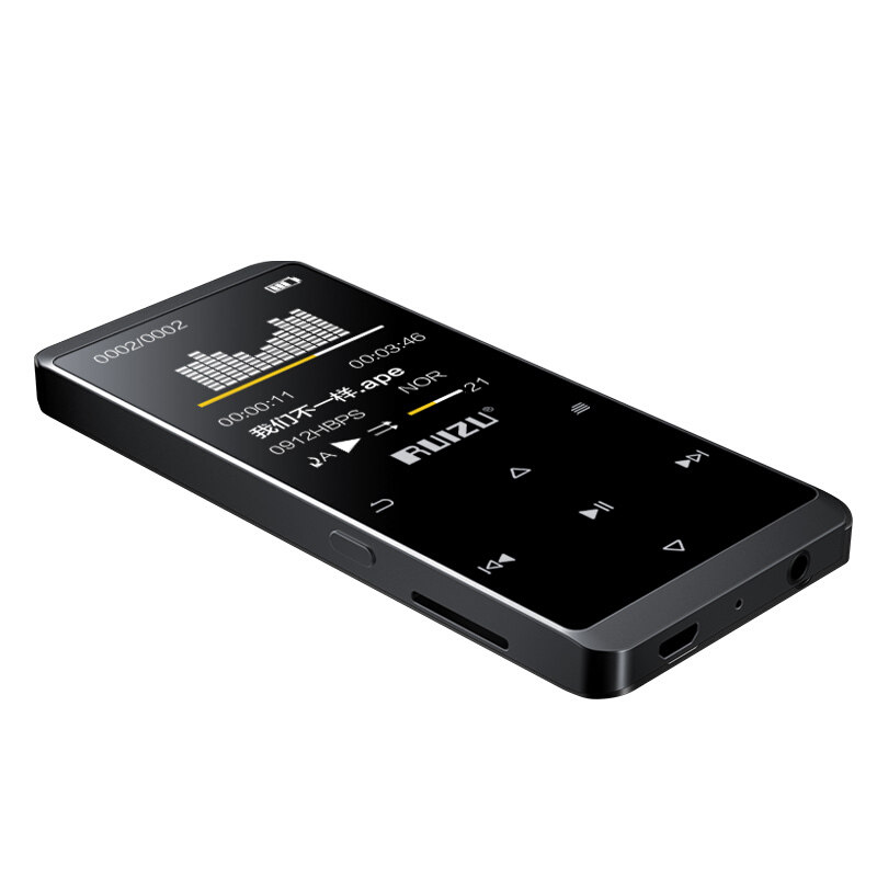 Ruizu D02 Student Bluetooth Mp3 Mp4 Lossless Music Player with Lossless Sound Quality, External Playback, Ultra-Thin Design, Novel