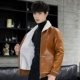 Playboy VIP 2018 thu đông nam áo khoác da dày Áo khoác da PU áo khoác nam xe máy thủy triều áo jacket nam