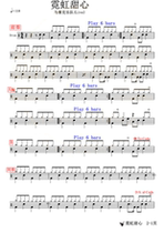 Neon Sweetheart-Mosaic Band No drum accompaniment Dynamic drum score Jazz drum song Drum set Drum Score