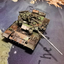 Fight cool metal Wrought iron puzzle glue-free DIY assembly model 3D three-dimensional Russian T90 tank Tiger type