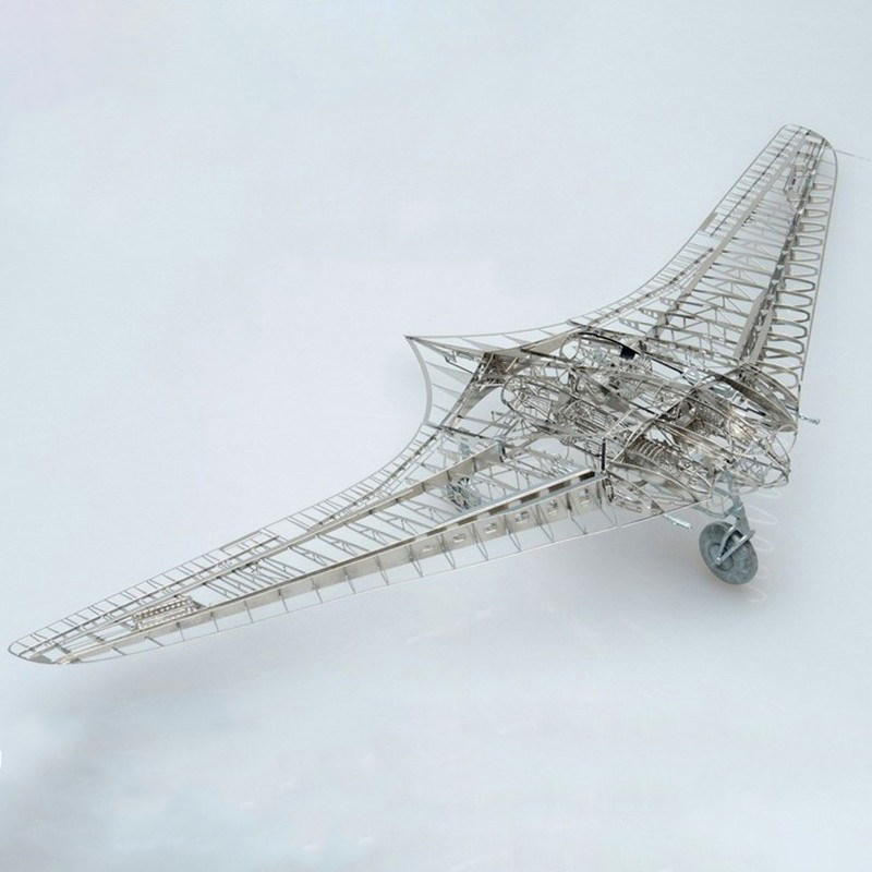 Metal DIY Assembly Model Horton Ho-229 Fighter Skeleton Delivery Tool Display Case Practice Hand Model-Taobao