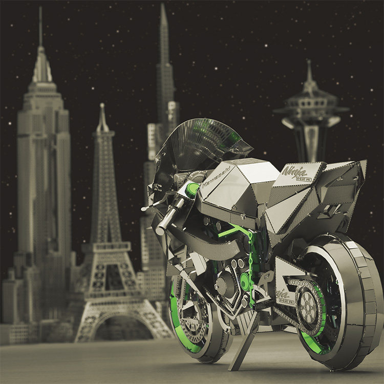 Cool metal puzzle model 3D 3D DIY building tank aircraft mecha