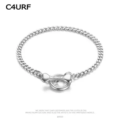 C4URF Original (unforgettable) sterling silver hand male tide ins niche design girl couple birthday gift