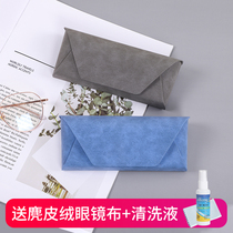 Myopia glasses case ins Men and women portable anti-pressure retro literary personality girl high-grade anti-pressure Harajuku eye box