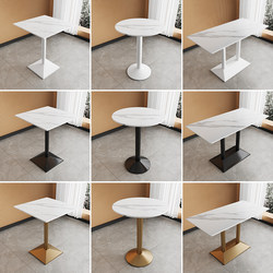 Rock Board Commercial Round Table Dining Room Dining Table and Chair Hotel Negotiation Reception Apartment Tavern Staff Fast Food Milk Tea Shop Table and Chair