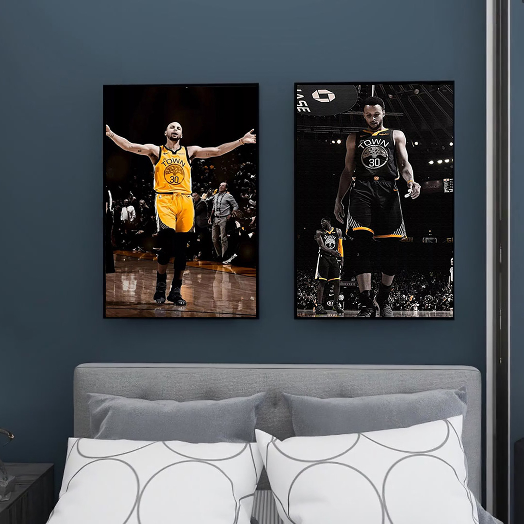 nba kuri hanging painting transformation living room sofa background wall decoration painting modern minimalist bedroom bedside mural