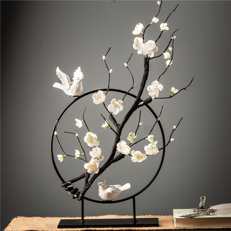 New Chinese Home Living room Xuanguan Zen Soft Decorations Creative Furnishing Furniture TV Cabinet Wine Cabinet Iron Art Pendulum