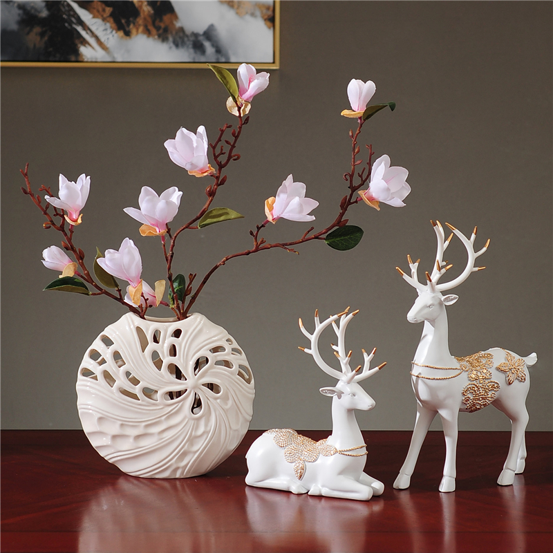 Modern Minimalist Room Furnishing Home Living Room Decoration Creative Wine Cabinet Small Swing Piece TV Cabinet Decoration Craft Gift Hem Accessories