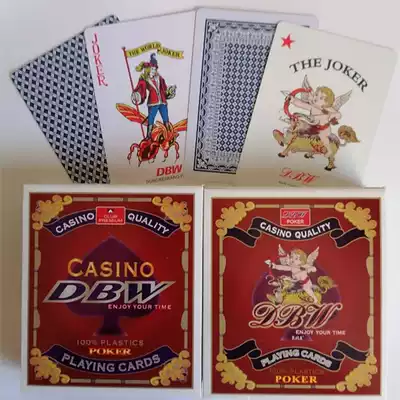 DBW plastic playing cards full waterproof washable PVC frosted wear-resistant small nine Northeast King wide card big bee back