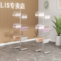 Stainless steel underwear rack underwear leggings stainless steel brushed island rack shorts double-sided hanging bra hanging rack