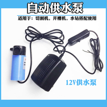  Small water pump Miniature 12V pump Self-priming pump Rhinestone drilling pump Angle grinder cutting submersible pump Water supply pump