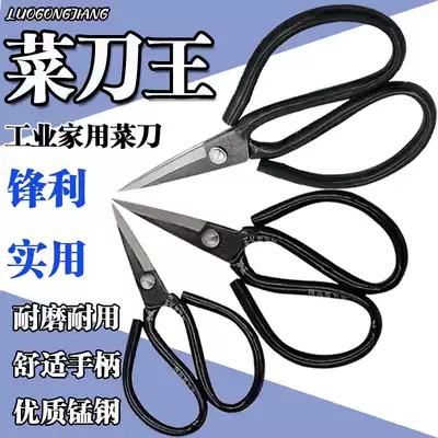 Industrial kitchen household leather scissors civil tailor scissors sewing big head scissors slot scissors