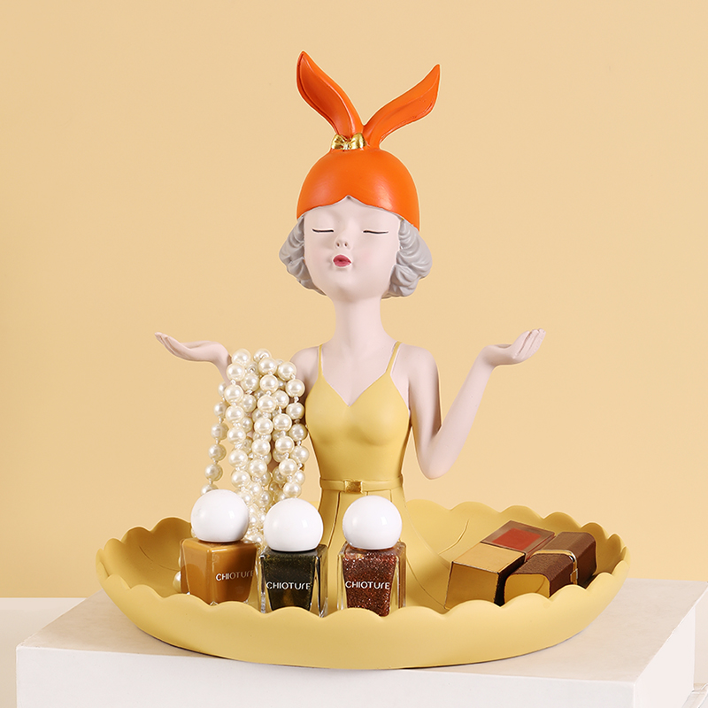 Nordic Wind Home Decorative Goods Table with Cosmetic Desk Cosmetic tools Makeup Tools Accommodating the Xuan Guan Key Tide