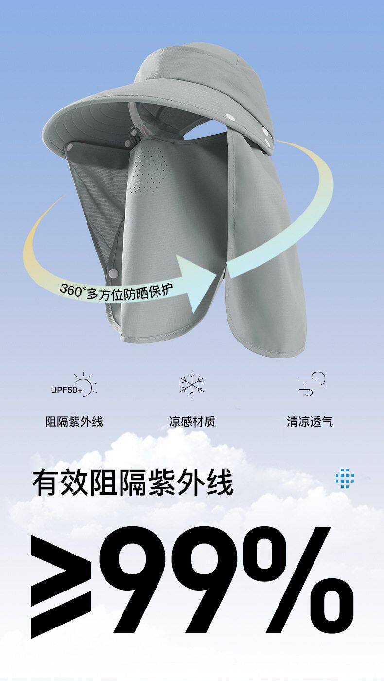 【中国直邮】 GoloveJoy 防晒遮阳帽 粉色一顶