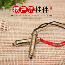 Leng Yan mantra pendant titanium steel knot pendant built-in scripture peace necklace knot