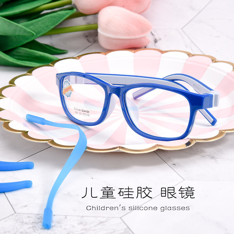 Ultra Light Silicone Children Nearsighted Spectacle Frames For Men And Women Astigmatism Far Sight Children Elementary School Children Without Lens Gametoscope