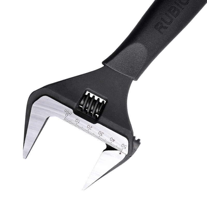 Robin Hood Rbv-012/010/008 Imported Large-Mouth Adjustable Wrench, Flexible Wrench, Open-End Wrench with Non-Slip Handle