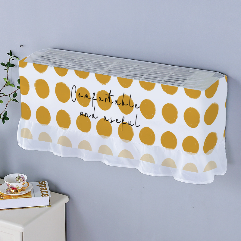 Yuanyuan small fresh fabric air-conditioning cover boot without dust cover towel beautiful Gree bedroom wall-mounted air-conditioning windshield cover